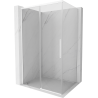 Mexen Rox cabină de duș glisantă 105 x 70 cm, transparentă, albă - 8C2-105-070-20-00