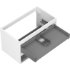 Mexen Box-A corp de dulap pentru lavoar 80 cm, 2 sertare, alb mat - 91AX0-0800-470-2-01
