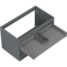 Mexen Box-A corp dulap sub chiuvetă 80 cm, 2 sertare, grafit mat - 91AX0-0800-470-2-66
