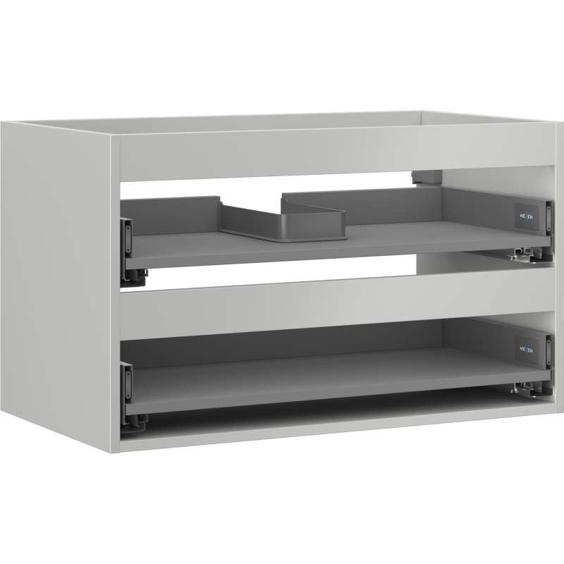 Mexen Box-A corp dulap lavoar 80 cm, 2 sertare, gri mat - 91AX0-0800-470-2-62