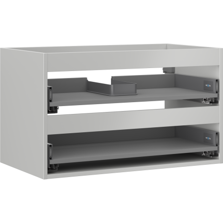Mexen Box-A corp dulap lavoar 80 cm, 2 sertare, gri mat - 91AX0-0800-470-2-62
