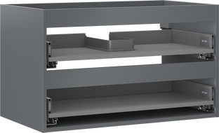 Mexen Box-A corp dulap lavoar 80 cm, 2 sertare, grafit mat - 91AX0-0800-470-2-66