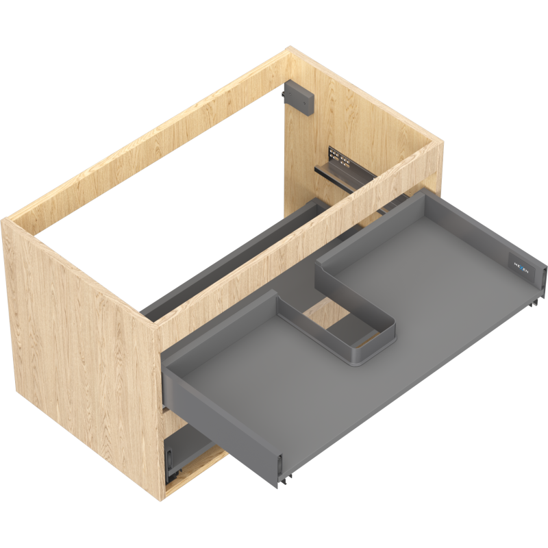 Mexen Box-A corp dulap sub chiuvetă 80 cm, 2 sertare, stejar - 91AX0-0800-470-2-81
