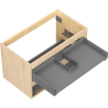 Mexen Box-A corp dulap sub chiuvetă 80 cm, 2 sertare, stejar - 91AX0-0800-470-2-81