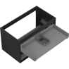 Mexen Box-A corp dulap lavoar 80 cm, 2 sertare, negru mat - 91AX0-0800-470-2-71
