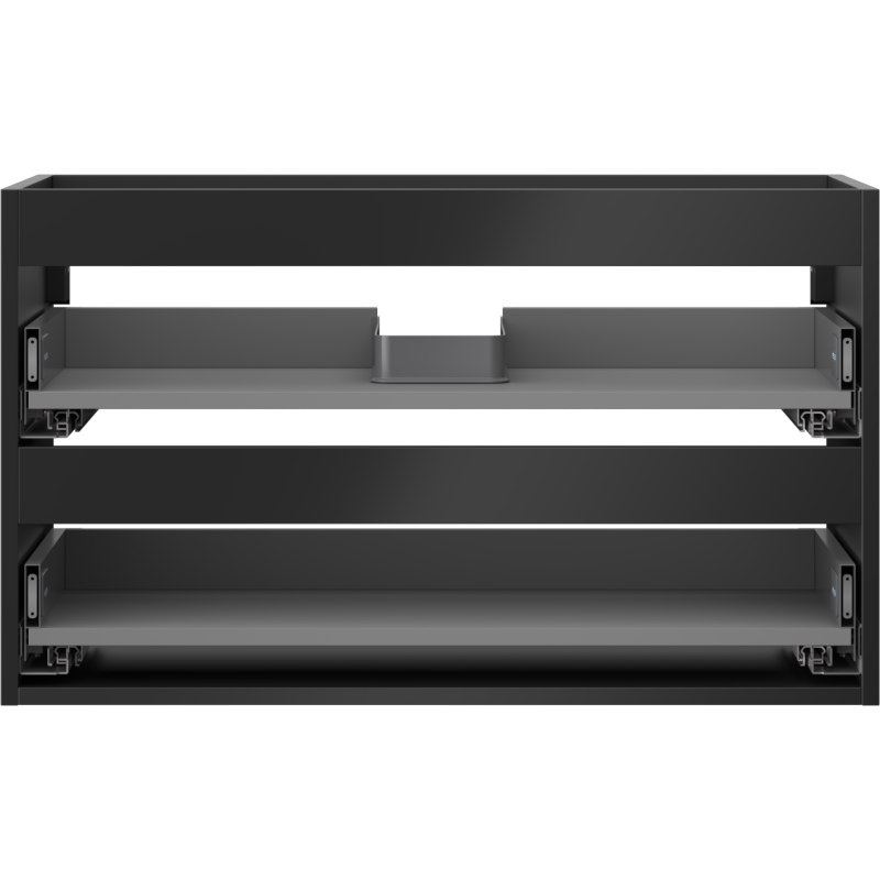 Mexen Box-A corp dulap sub chiuvetă 80 cm, 2 sertare, negru mat - 91AX0-0800-470-2-71