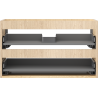 Mexen Box-A corp dulap sub chiuvetă 80 cm, 2 sertare, stejar - 91AX0-0800-470-2-81