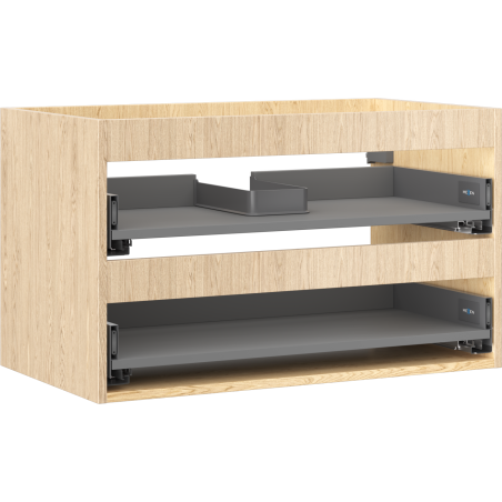 Mexen Box-A mosdó alatti szekrénytest 80 cm, 2 fiókos, tölgy - 91AX0-0800-470-2-81