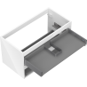 Mexen Box-A corp dulap suspendat pentru lavoar 90 cm, 2 sertare, alb lucios - 91AX0-0900-470-2-00