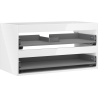 Mexen Box-A corp dulap suspendat pentru lavoar 90 cm, 2 sertare, alb lucios - 91AX0-0900-470-2-00