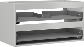 Mexen Box-A corp dulap sub lavoar 90 cm, 2 sertare, gri mat - 91AX0-0900-470-2-62