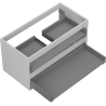 Mexen Box-A corp dulap sub lavoar 90 cm, 2 sertare, gri mat - 91AX0-0900-470-2-62
