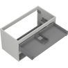 Mexen Box-A corp dulap sub lavoar 90 cm, 2 sertare, gri mat - 91AX0-0900-470-2-62