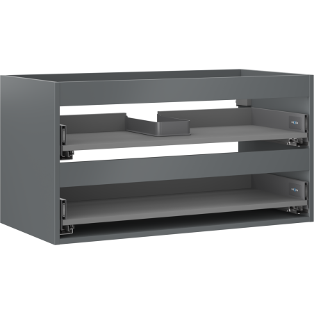 Korpus dulap de lavoar Mexen Box-A 90 cm, 2 sertare, grafit mat - 91AX0-0900-470-2-66