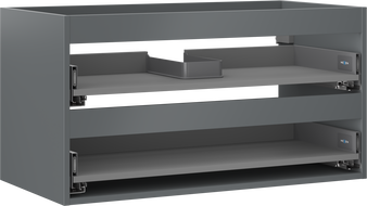 Korpus dulap de lavoar Mexen Box-A 90 cm, 2 sertare, grafit mat - 91AX0-0900-470-2-66