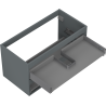 Korpus dulap de lavoar Mexen Box-A 90 cm, 2 sertare, grafit mat - 91AX0-0900-470-2-66
