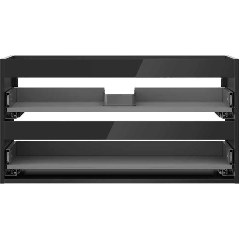 Mexen Box-A corp dulap sub chiuvetă 90 cm, 2 sertare, negru lucios - 91AX0-0900-470-2-70