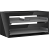 Mexen Box-A corp de mobilier sub chiuvetă 90 cm, 2 sertare, negru lucios - 91AX0-0900-470-2-70