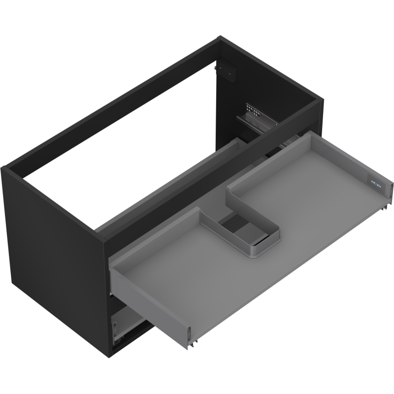 Mexen Box-A corp dulap sub lavoar 90 cm, 2 sertare, negru mat - 91AX0-0900-470-2-71