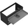 Mexen Box-A corp de dulap pentru lavoar 90 cm, 2 sertare, negru mat - 91AX0-0900-470-2-71