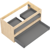 Mexen Box-A mosdószekrény korpus 90 cm, 2 fiók, tölgy - 91AX0-0900-470-2-81