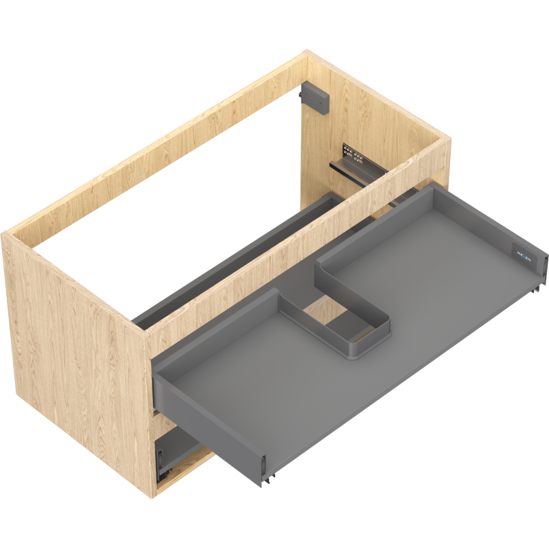 Mexen Box-A corp dulap de lavoar 90 cm, 2 sertare, stejar - 91AX0-0900-470-2-81