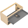 Mexen Box-A mosdószekrény korpus 90 cm, 2 fiók, tölgy - 91AX0-0900-470-2-81