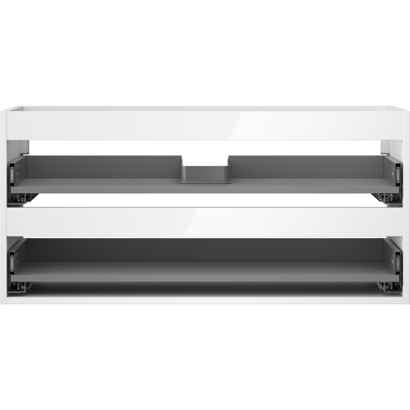 Mexen Box-A szekrény test, mosdó alatti 100 cm, 2 fiók, fényes fehér - 91AX0-1000-470-2-00