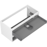 Mexen Box-A corp dulap de baie 100 cm, 2 sertare, alb mat - 91AX0-1000-470-2-01