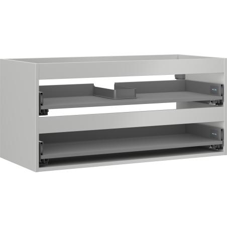 Mexen Box-A corp dulap lavoar 100 cm, 2 sertare, gri mat - 91AX0-1000-470-2-62