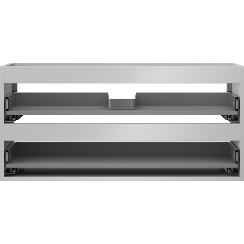 Mexen Box-A corp dulap lavoar 100 cm, 2 sertare, gri mat - 91AX0-1000-470-2-62