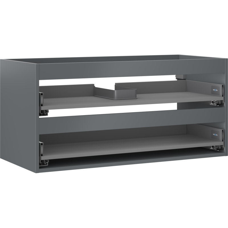 Mexen Box-A corp dulap sub chiuvetă 100 cm, 2 sertare, grafit mat - 91AX0-1000-470-2-66
