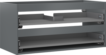 Mexen Box-A corp dulap lavoar 100 cm, 2 sertare, grafit mat - 91AX0-1000-470-2-66