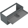 Mexen Box-A corp dulap lavoar 100 cm, 2 sertare, grafit mat - 91AX0-1000-470-2-66