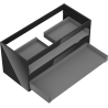 Mexen Box-A corp dulap pentru lavoar 100 cm, 2 sertare, negru lucios - 91AX0-1000-470-2-70