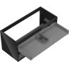 Mexen Box-A corp dulap pentru lavoar 100 cm, 2 sertare, negru lucios - 91AX0-1000-470-2-70