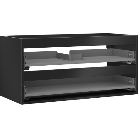 Mexen Box-A mosdószekrény korpus 100 cm, 2 fiók, fekete matt - 91AX0-1000-470-2-71