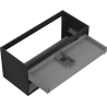 Mexen Box-A corp dulap sub chiuvetă 100 cm, 2 sertare, negru mat - 91AX0-1000-470-2-71