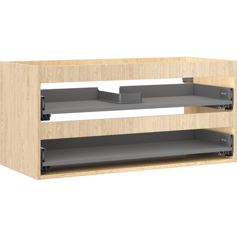 Mexen Box-A mosdó alatti szekrénytartó 100 cm, 2 fiók, tölgy - 91AX0-1000-470-2-81