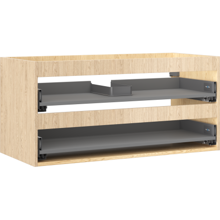 Mexen Box-A mosdó alatti szekrénytartó 100 cm, 2 fiók, tölgy - 91AX0-1000-470-2-81