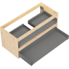 Mexen Box-A corp dulap sub lavoar 100 cm, 2 sertare, stejar - 91AX0-1000-470-2-81