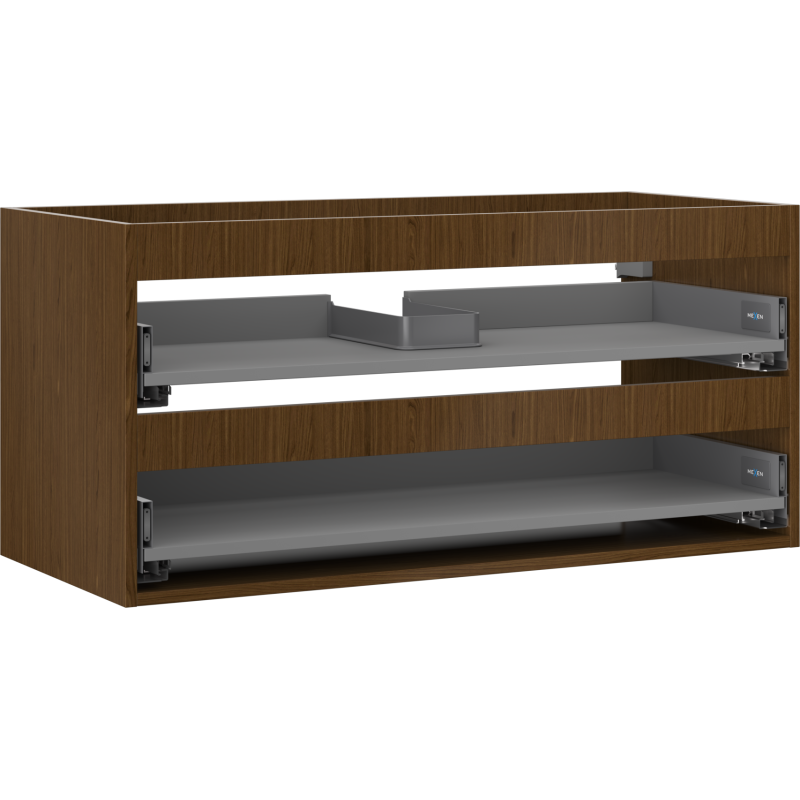Mexen Box-A corp dulap lavoar 100 cm, 2 sertare, nuc - 91AX0-1000-470-2-86