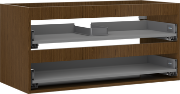 Mexen Box-A corp dulap sub chiuvetă 100 cm, 2 sertare, nuc - 91AX0-1000-470-2-86