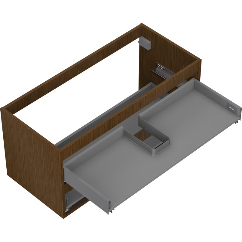 Mexen Box-A corp dulap sub chiuvetă 100 cm, 2 sertare, nuc - 91AX0-1000-470-2-86