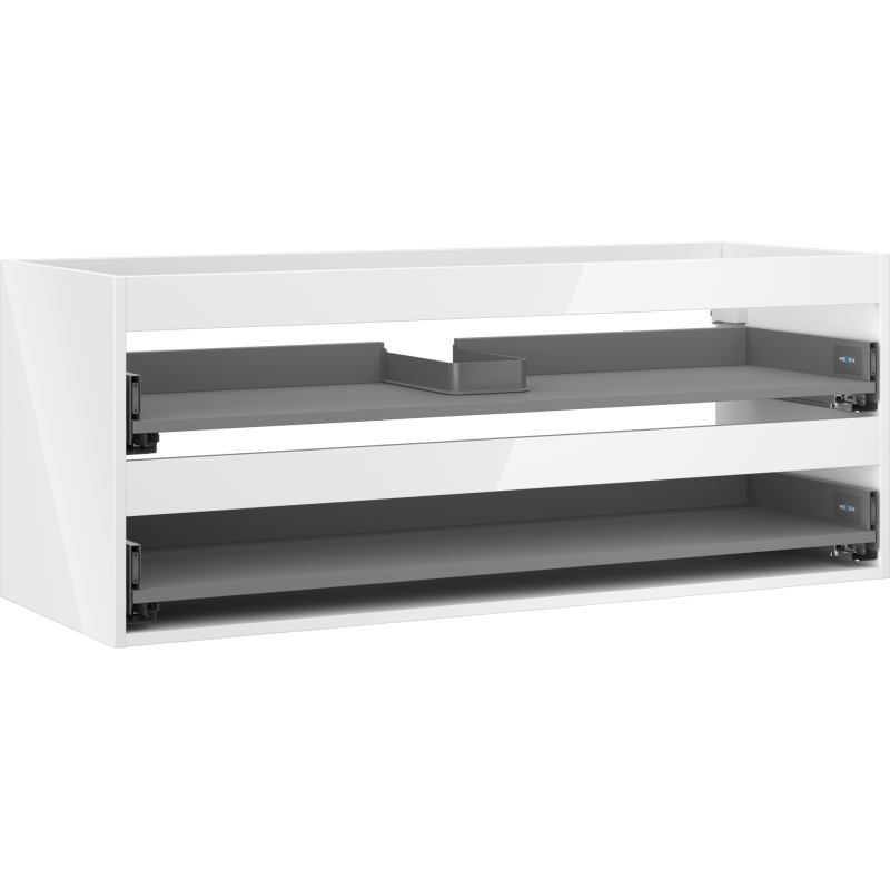 Mexen Box-A corp dulap sub chiuvetă 120 cm, 2 sertare, alb lucios - 91AX0-1200-470-2-00