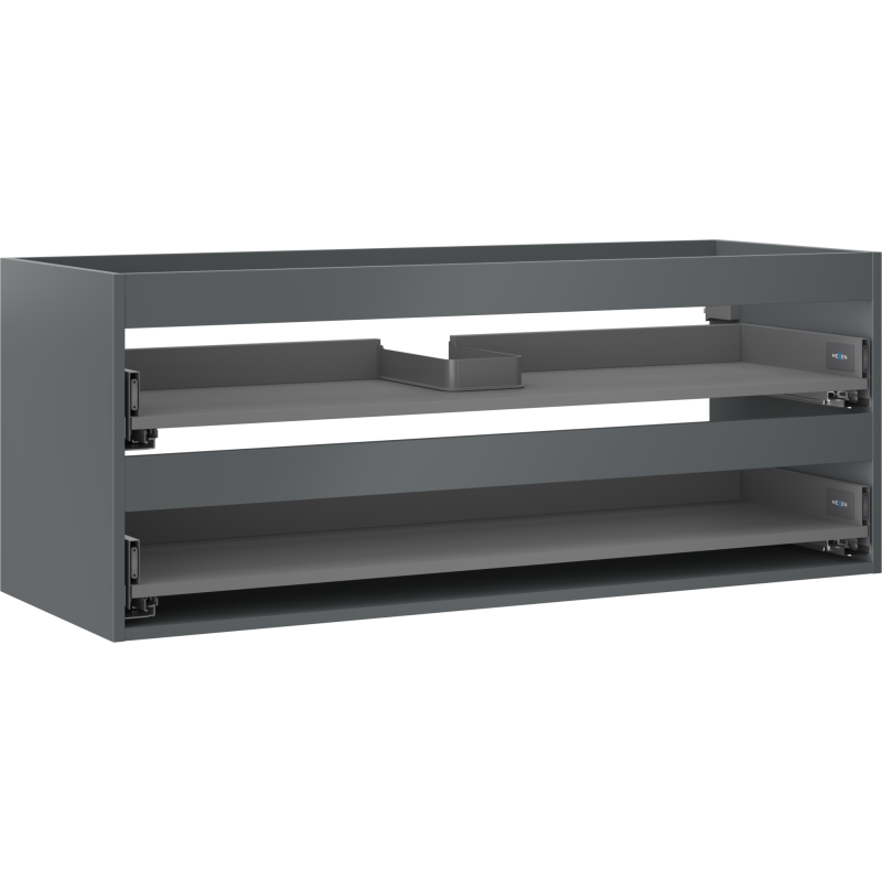 Mexen Box-A corp dulap sub chiuvetă 120 cm, 2 sertare, grafit mat - 91AX0-1200-470-2-66