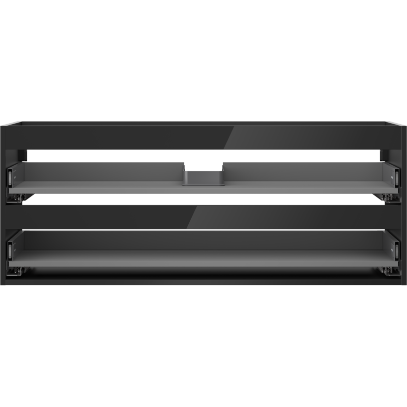 Mexen Box-A corp dulap sub lavoar 120 cm, 2 sertare, negru lucios - 91AX0-1200-470-2-70