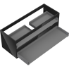Corp Mexen Box-A pentru dulap sub chiuveta 120 cm, 2 sertare, negru lucios - 91AX0-1200-470-2-70