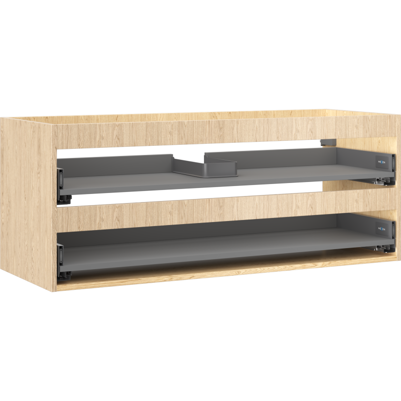 Mexen Box-A corp dulap pentru chiuvetă 120 cm, 2 sertare, stejar - 91AX0-1200-470-2-81