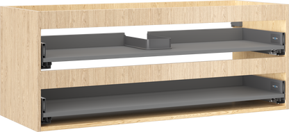 Mexen Box-A corp dulap pentru chiuvetă 120 cm, 2 sertare, stejar - 91AX0-1200-470-2-81